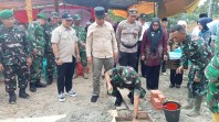 Dandim 0314/Inhil Pimpin Peletakan Batu Pertama Gerai dan Pergudangan Koperasi Desa Kelurahan Merah Putih