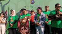 Polda Riau Gelar Pet Parade Kenang Reno, Anjing Pelacak K9 Pahlawan Kemanusiaan