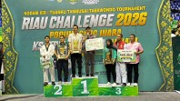 Kontingen Atlet Taekwondo Inhil Raih Juara Umum 2 di Kejuaraan Piala Kodam XIX Tuanku Tambusai