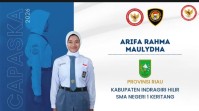 Arifa Rahma Maulydha Lolos Paskibraka Nasional, Bupati Herman Bangga Putri Keritang Harumkan Nama Inhil