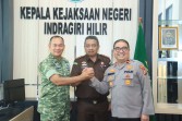 Perkuat Sinergi Penegakan Hukum, TNI, Polri, dan Kejari Inhil Jalin Silaturahmi