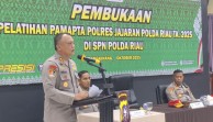 Polda Riau Gelar Pelatihan Kompetensi PAMAPTA, Jadi Garda Terdepan Pelayanan Polri