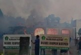 Asrama Ponpes Daarul Rahman Kateman Ludes Terbakar