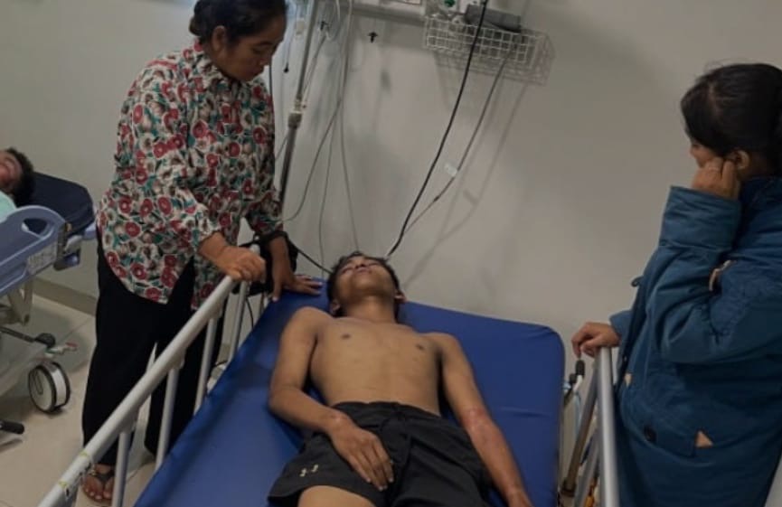 Diduga Begal, Seorang Remaja Sekarat Diamuk Warga Jalan Naga Sakti Pekanbaru