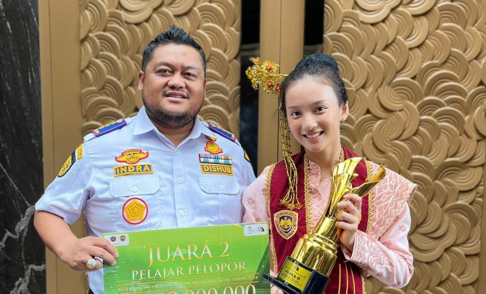 Vannesa Angela Siswi SMAN 1 Tembilahan Hulu Raih Juara II Pelopor Tingkat Nasional