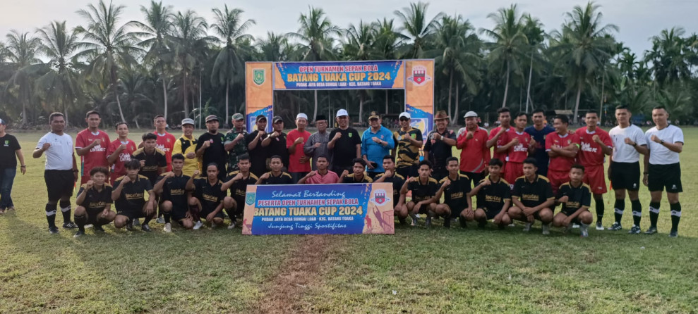 Haji Herman Resmikan Turnamen Sepak Bola Batang Tuaka Cup 2024