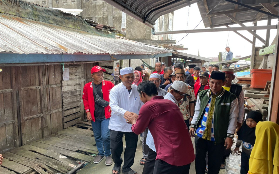 Kempanye di Simbar, Haji Herman Disambut Kader PSI dan Tokoh Masyarakat