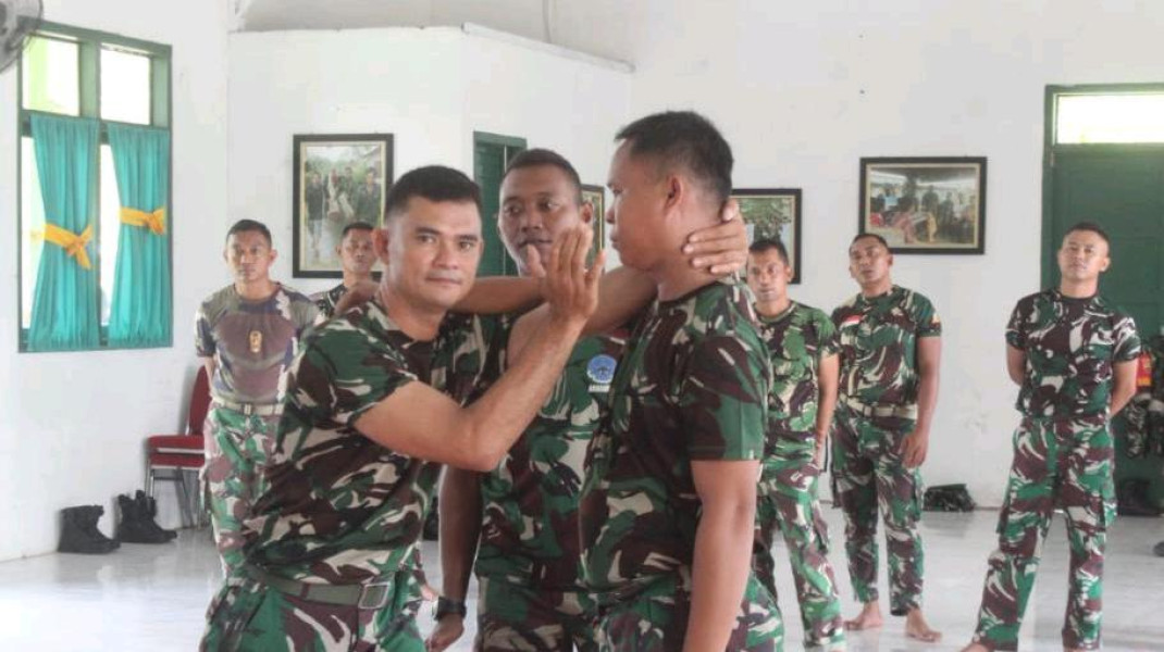 Prajurit Kodim 0314/Inhil Tingkatkan Kemampuan Beladiri Taktis