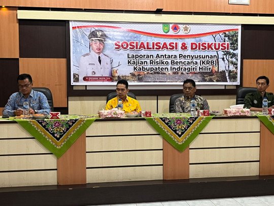 Menyusun Strategi Penanggulangan,Pj Bupati Inhil Tekankan Kajian Risiko Bencana