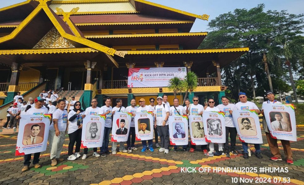 Kick Off HPN 2025, PWI Pusat Peringati Hari Pahlawan di Anjungan Riau TMII
