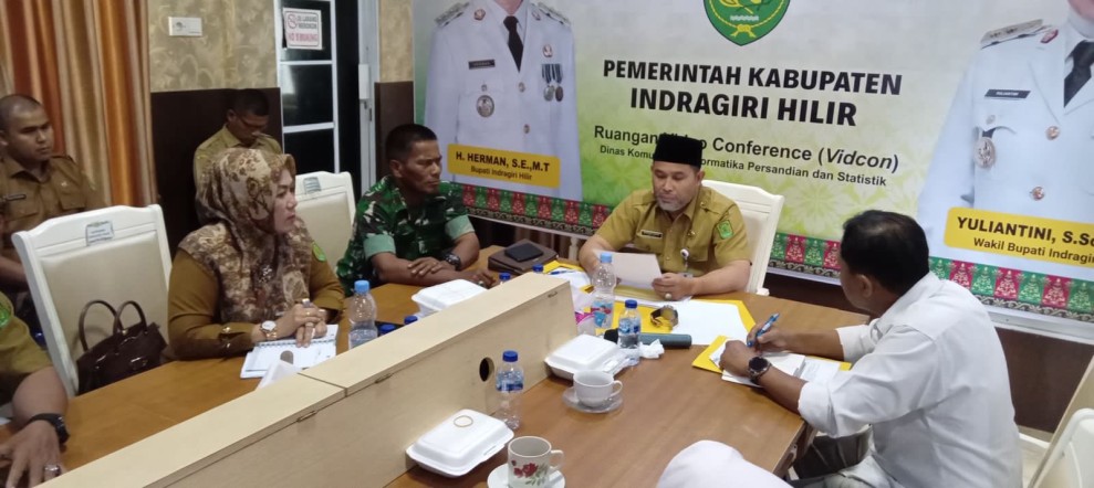 Bupati Inhil Diwakili Staf Ahli Ikuti Rapat Pengendalian Inflasi dan Program 3 Juta Rumah
