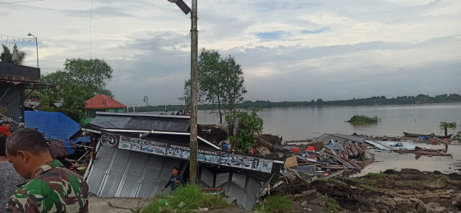 Pemkab Inhil Tetapkan Status Tanggap Darurat Bencana Alam Akibat Abrasi