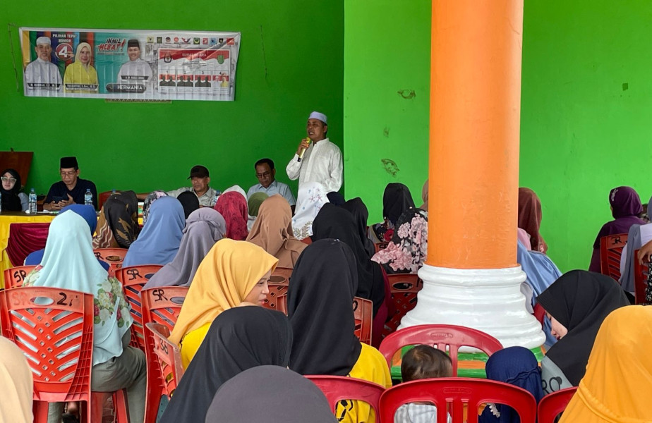 Warga Bersedia Berjuang Hantarkan Haji Herman-Yuliantini Jadi Bupati Inhil