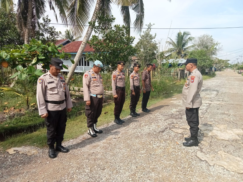 Ciptakan Suasana Aman dan Sejuk, Polsek Kuindra Giat Berikan Pengamanan Jalannya Kampanye