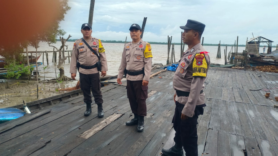 Personel Polsek Kuindra Berikan Pengamanan Kampanye di Tanjung Lajau