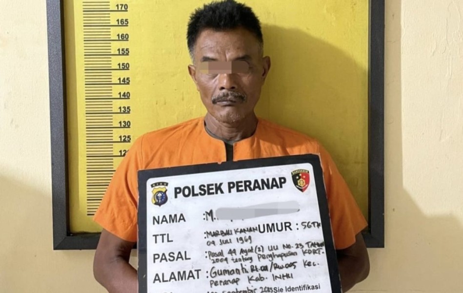 Sempat Kabur, Pelaku Pembakar Istri di Inhu Dibekuk di Kebun Sawit