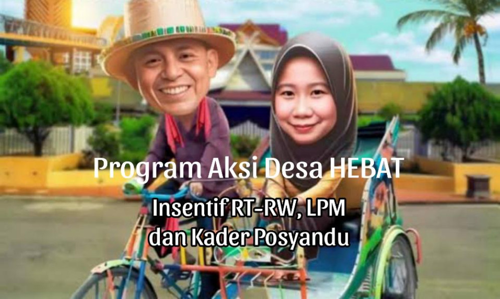 Haji Herman-Yuliantini Janji Tambah Insentif RT-RW, LPM dan Kader Posyandu Jika Terpilih Jadi Bupati Inhil