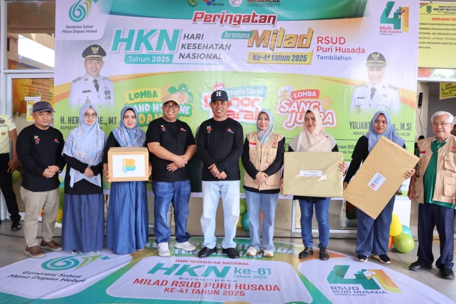 Peringati HKN ke-61 dan Milad RSUD, Bupati Inhil Herman Dorong Transformasi Layanan Kesehatan yang Lebih Cepat dan Merata