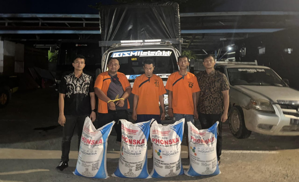 Lagi Gencar Ketahanan Pangan, Komplotan di Inhu Malah Selewengkan Pupuk Bersubsidi