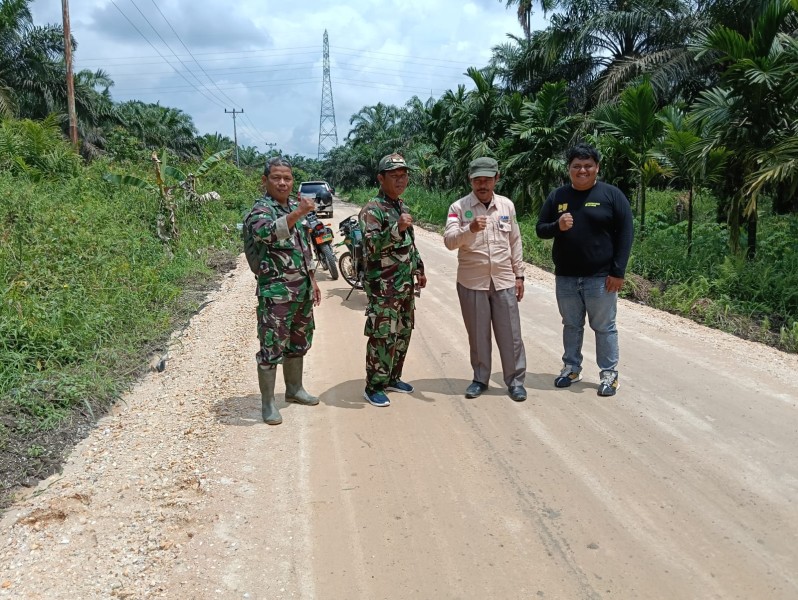 TMMD ke-123 Kodim 0314/Inhil, Progres Pekerjaan Penimbunan Jalan Mumpa Rampung