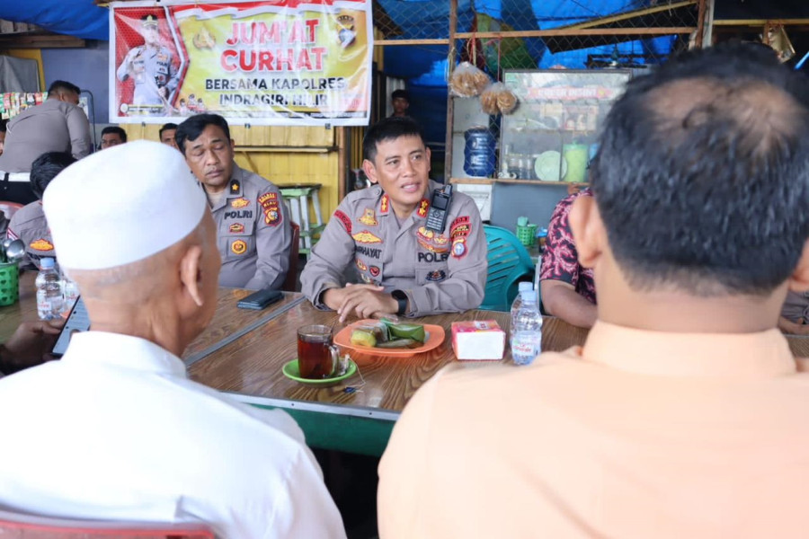 Kapolres Inhil Himbau Masyarakat Berikan Informasi Khamtibmas Melalui Aplikasi SUPER APP