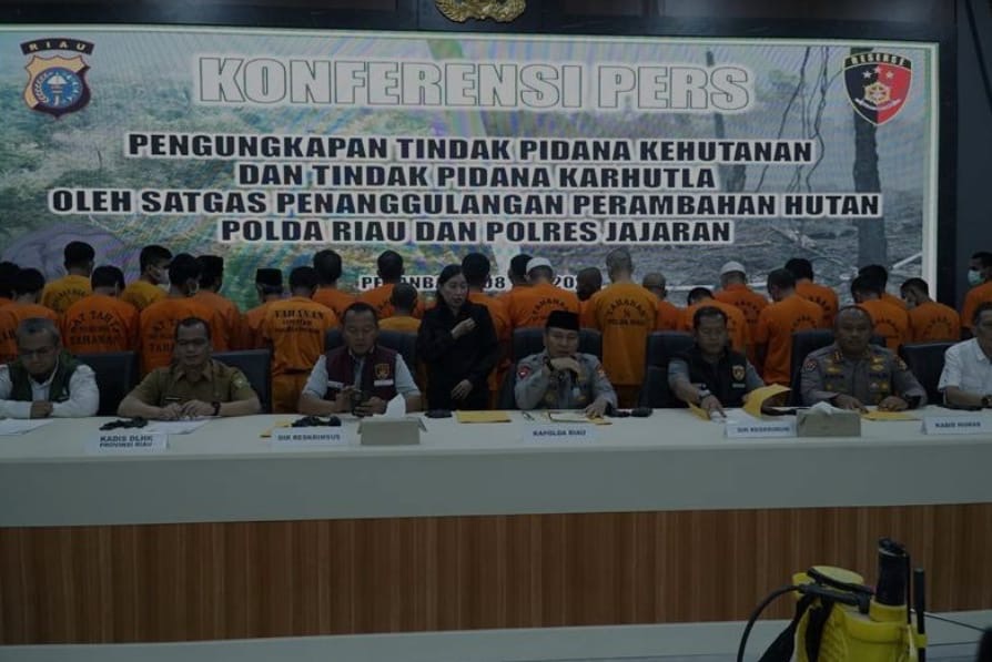 Polisi Tangkap Pemodal dan Penggarap Perambahan 143 Hektare Hutan di Rohul