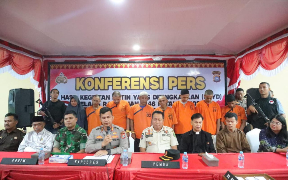 Menjelang Ramadhan, Polres Inhu Ungkap Berbagai Kasus Pekat