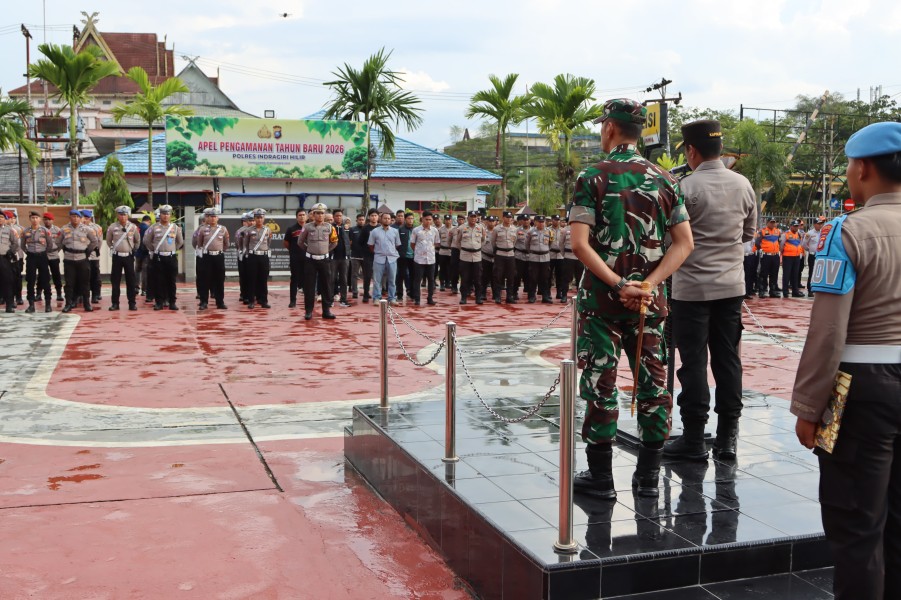 Persiapan Pengamanan Tahun Baru 2026, Polres Inhil Siagakan 195 Personel Gabungan