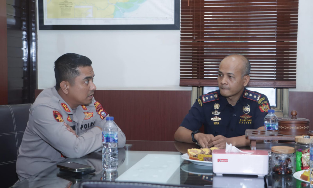 Kapolres Inhil Silaturahmi ke Bea Cukai Tembilahan