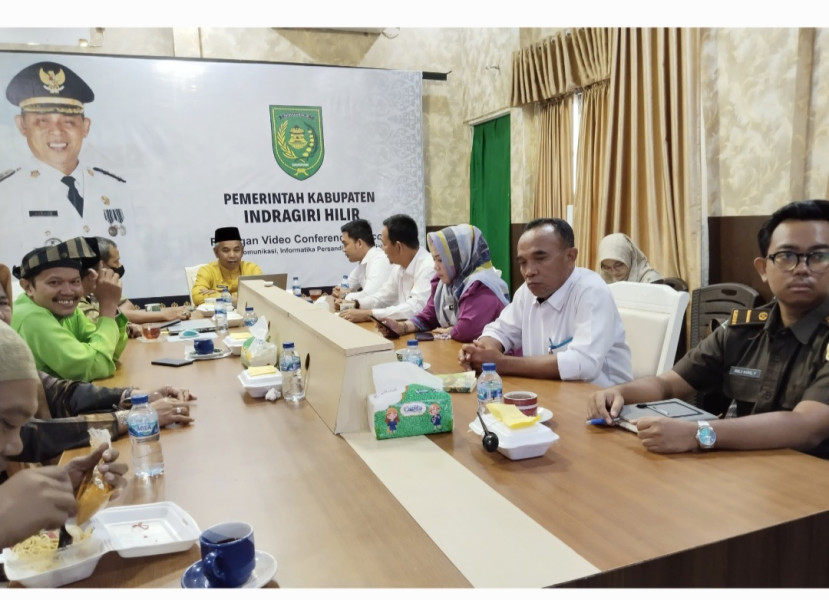 Pemkab Inhil Ikuti Rakor Pengendalian Inflasi Daerah