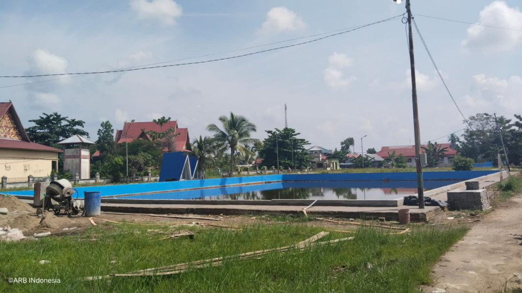 Dibongkar saat H Herman Pj Bupati Inhil, Eks Pusat Kuliner Kelapa Gading Dibangun Jadi Taman Ekoparian HR Soebrantas