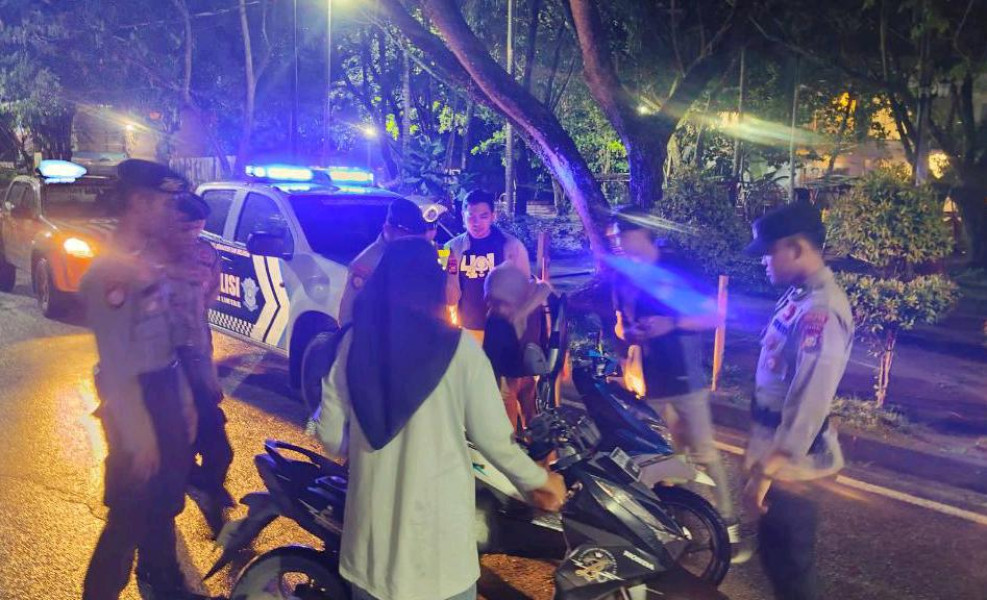 Ciptakan Keamanan, Polres Inhil Patroli Harkamtibmas Blue Light