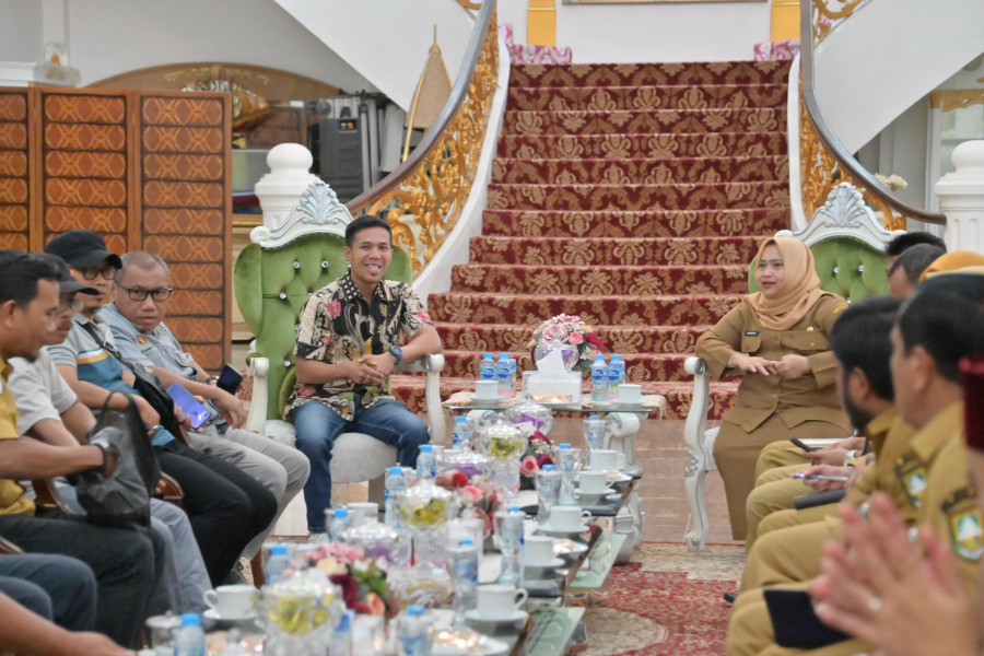 Bupati Bengkalis Terima Audiensi PWI, Bahas Pelantikan Pengurus Baru