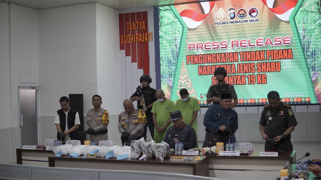 Polres Inhil Musnahkan 19 Paket Sabu, Tegaskan Komitmen Memutus Peredaran Narkoba di Riau