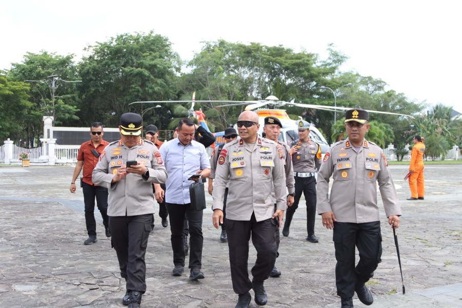 Polres Inhil Gelar TFG, SISPAMMAKO, dan SISPAMUNRAS, Wakapolda Riau bersama Rombongan  Turun Langsung Menilai