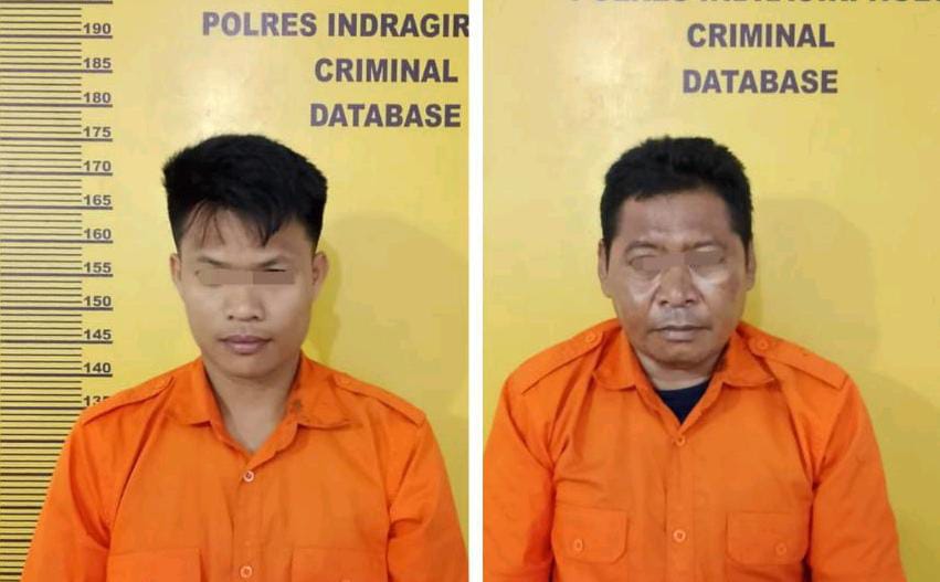 Polres Inhu Grebek Desa Kampung Pulau, Dua Bandar Sabu Diamankan