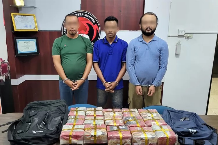 Polres Bengkalis Gagalkan Penyelundupan 15 Kilogram Sabu Asal Negeri Jiran