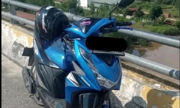 Jadi Mayat, Sepeda Motor Saksi Bisu Aksi Wilson Lompat ke Sungai Siak