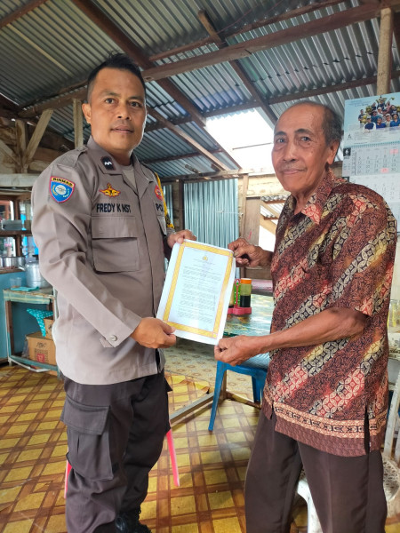 Polsek Kuindra Sosialisasi Larangan Membuka Lahan Dengan Cara Membakar