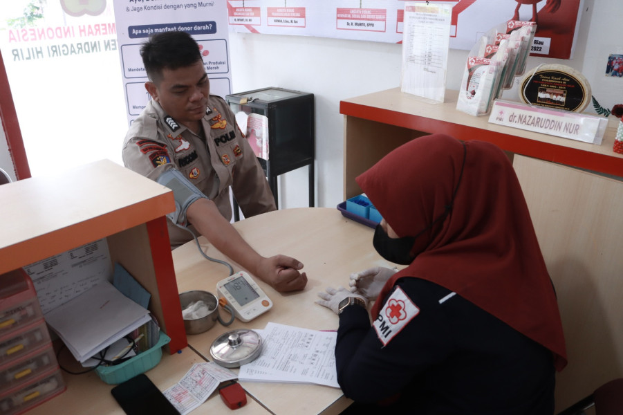 36 Kantong Darah Berhasil Dikumpulkan Polres Inhil