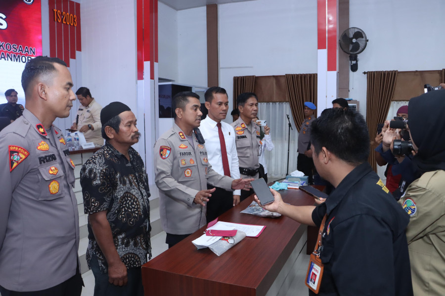Polres Inhil Konferensi Pers Kasus Pemerkosaan Anak di Bawah Umur, Curas dan Curanmor