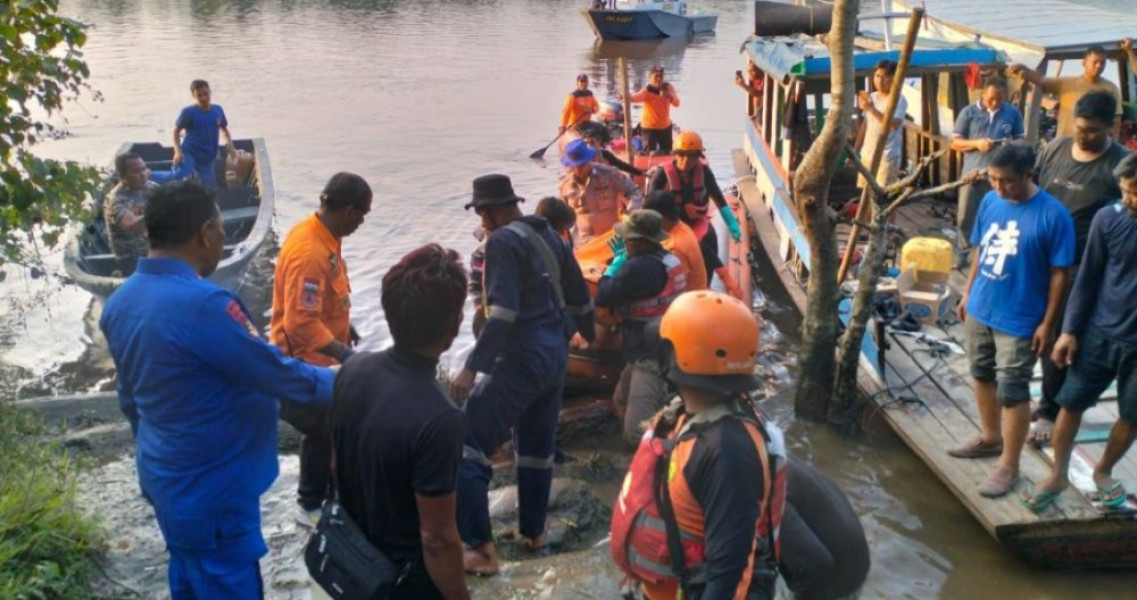 Jasad Tukang Las Kapal yang Tenggelam di Sungai Siak Ditemukan