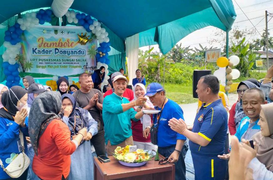 Kapolsek Tempuling Ajak Kader Posyandu Jaga Persatuan Hadapi Pemilu 2024