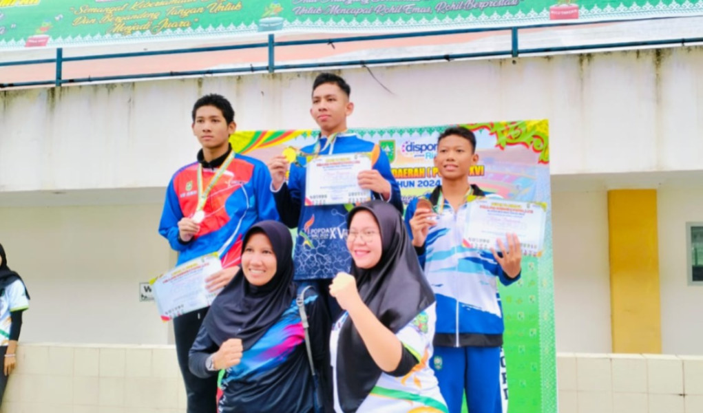 Atlet Popda XVI Riau Cabor Renang Bersaing Ketat Raih Medali
