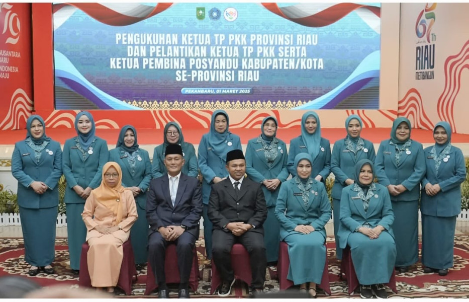 Hj Katerina Susanti Herman Resmi Menjabat Ketua TP PKK Inhil 2025-2030