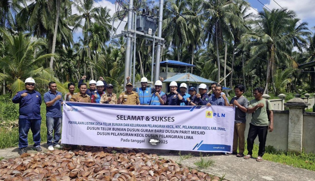 Listrik Mengalir di Pelangiran Kecil dan Teluk Bunian, Warga: Terimakasih Pak Herman