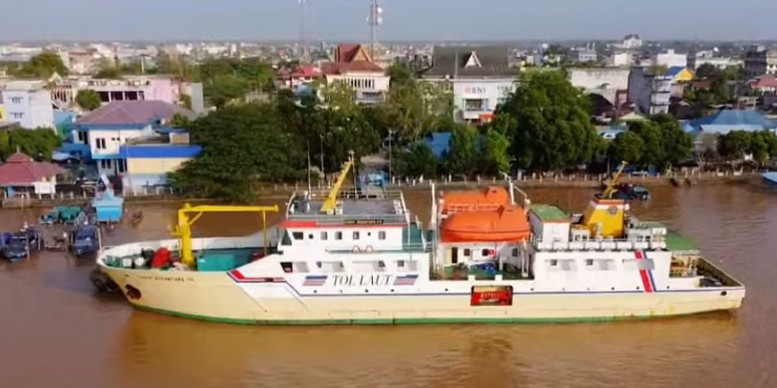 Mudik Lebaran Biaya Terjangkau, KM Sabuk Nusantara 110 Kembali Berlayar ke Tembilahan