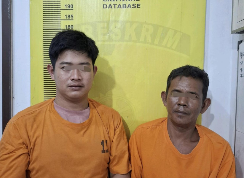 Kapolsek Batang Gansal Pimpin Penangkapan 2 Ons Sabu, 2 Tersangka Diamankan