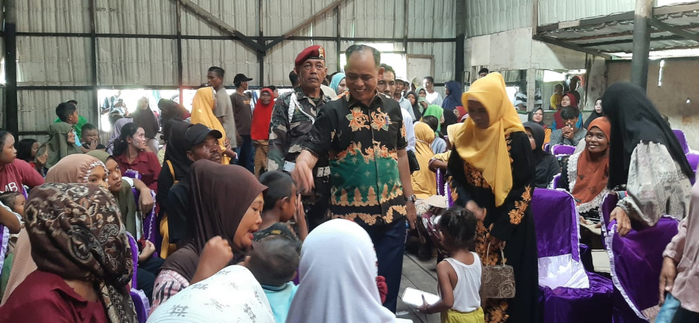 Tiba di Sungai Bela, Haji Herman Disambut Ratusan Masyarakat