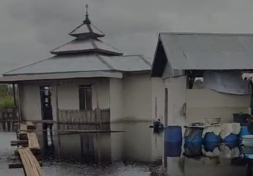 Banjir Rendam Kebun Petani di Parit Danau Toba dan Parit Bengang Kecamatan Gaung